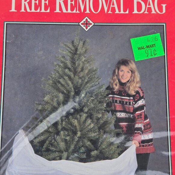 Santas Best Tree Removal Bag 90 Inch Christmas Tree Skirt NOS Holiday Collectibl - Picture 6 of 10